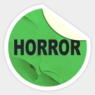 Horror VHS Rental Sticker Sticker